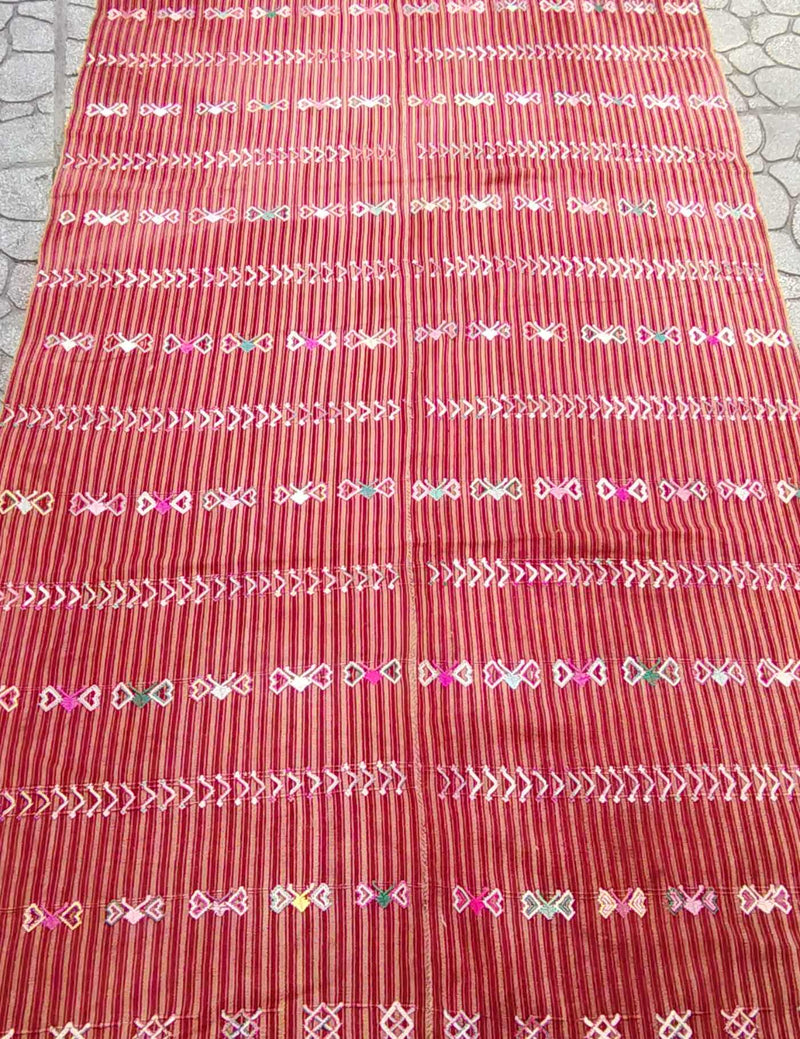 Beige and Red Colotenango Corte #9-235