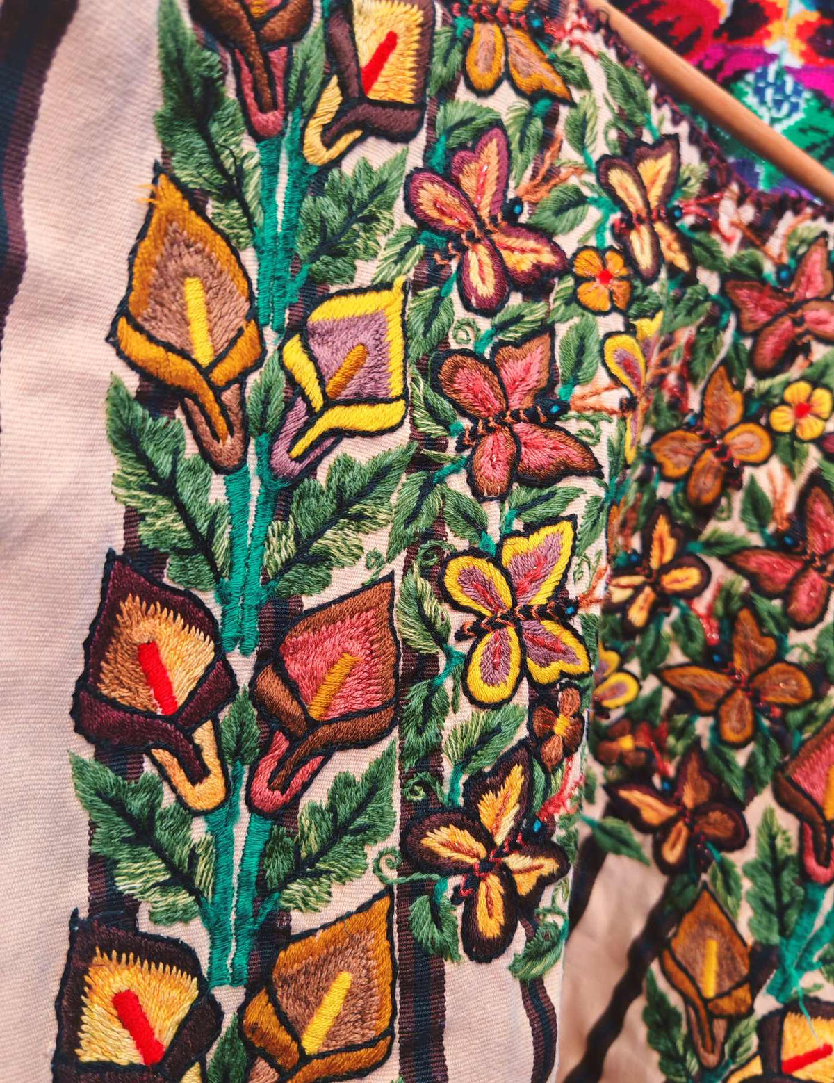 Butterflies and Lilies Santiago Huipil #9-303