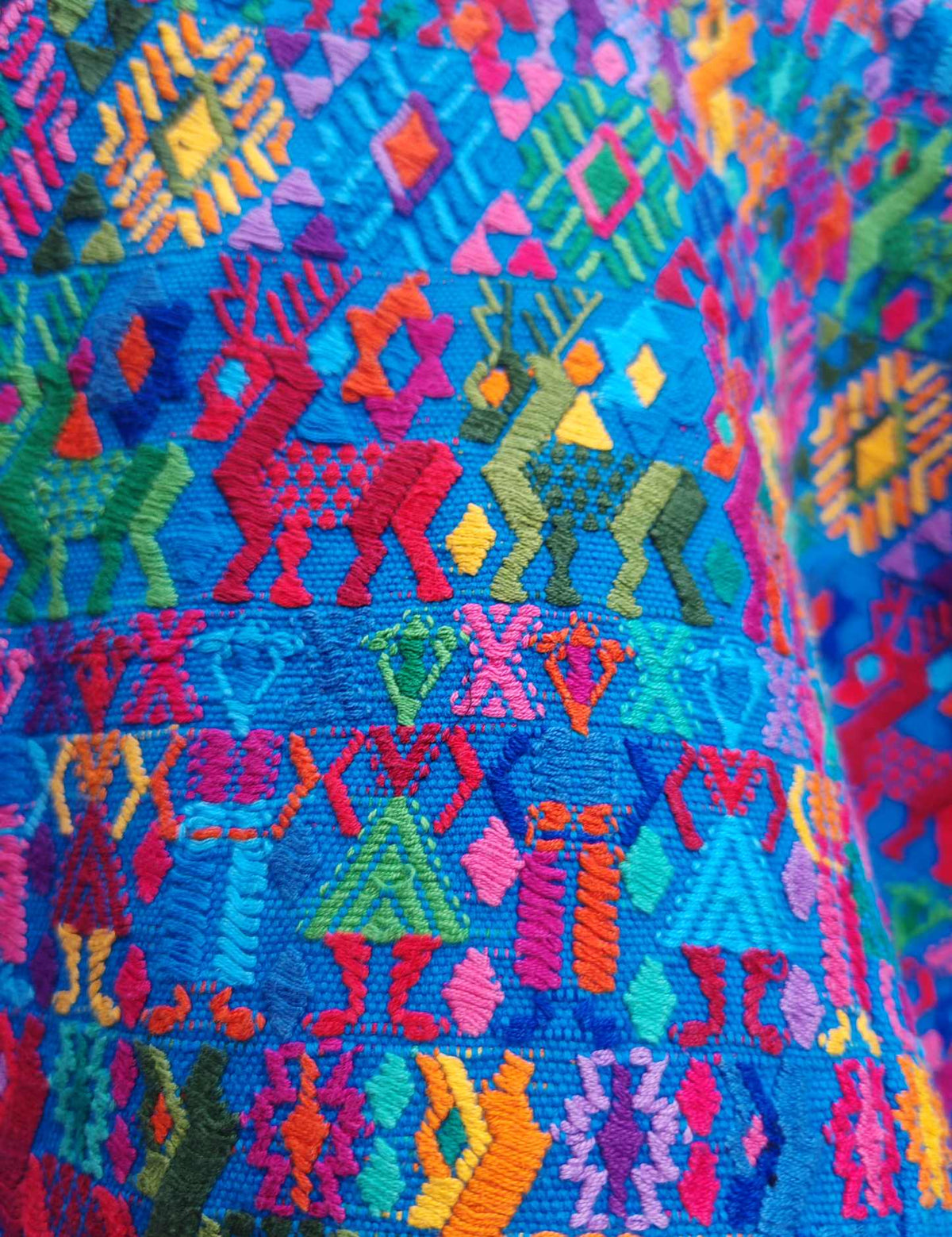 Periwinkle Cobán Huipil #9-305