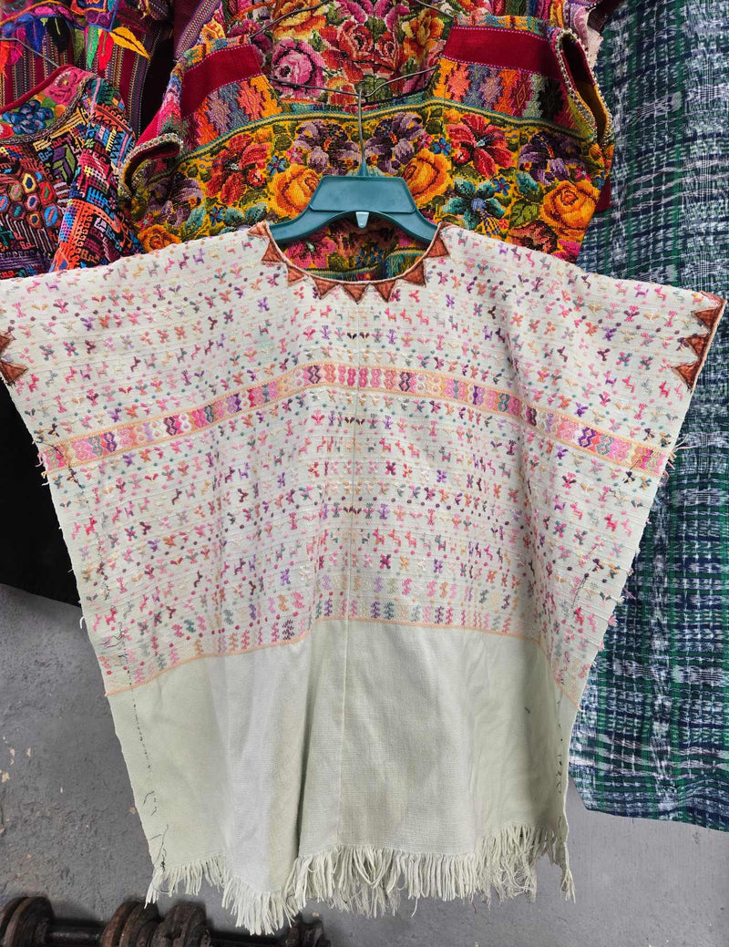 Ivory and Pink San Lucas Tolimán Huipil #9-311