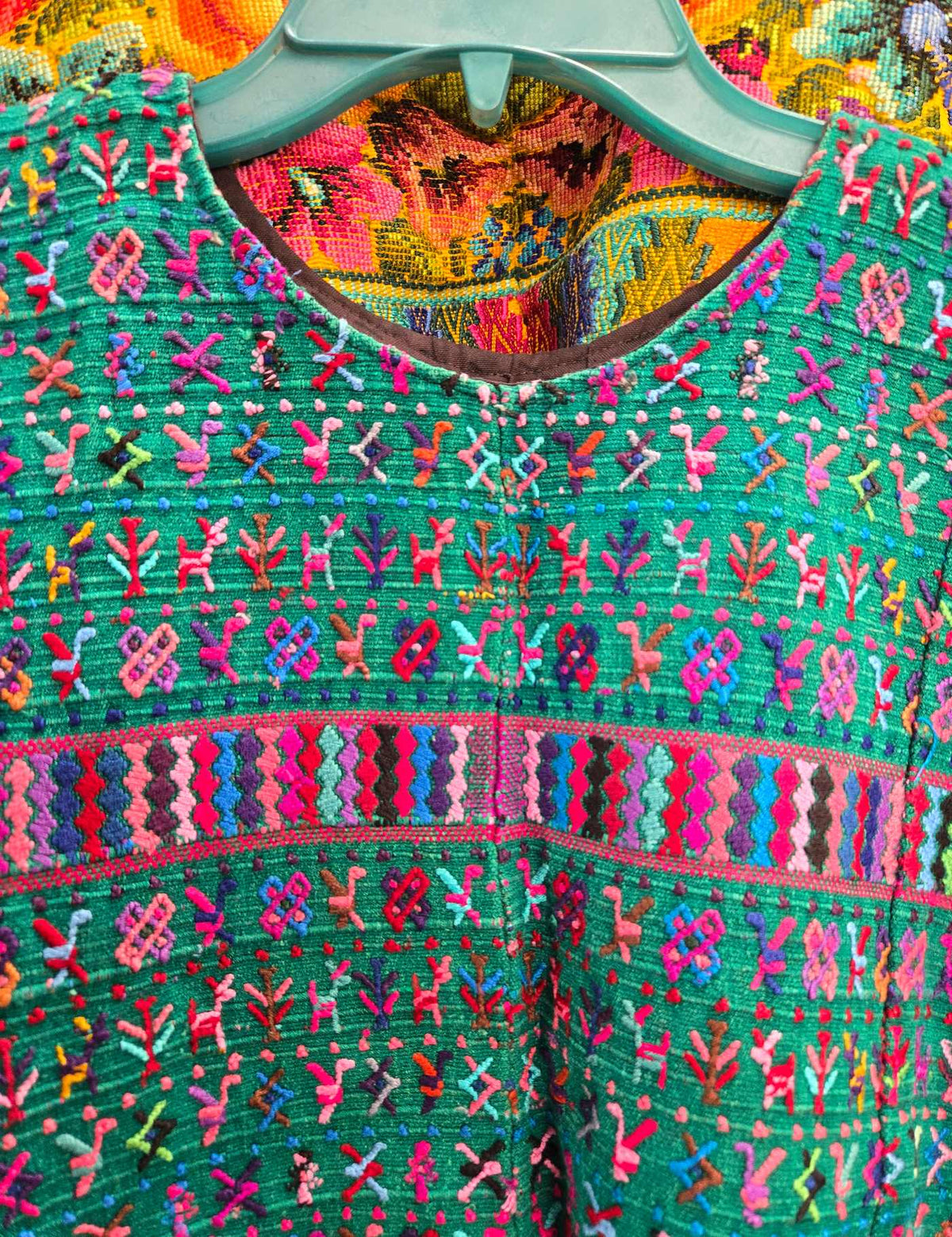 Green and Pink San Lucas Tolimán Huipil #9-320
