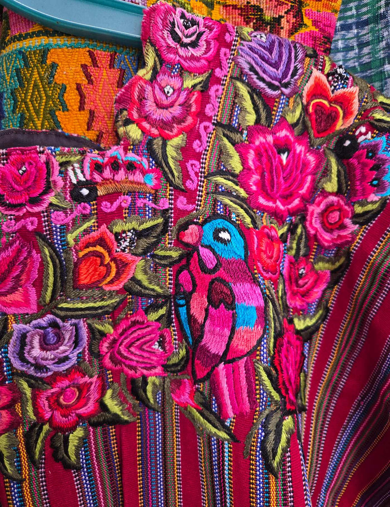 Red and Violet Patzún Huipil #9-321