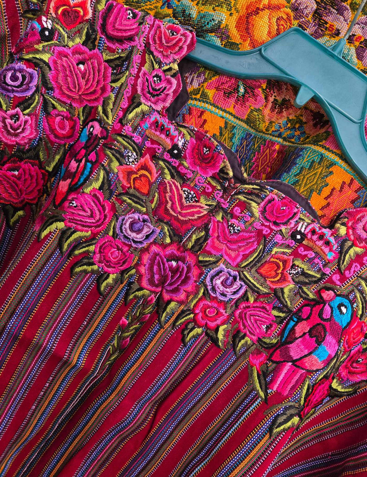 Red and Violet Patzún Huipil #9-321