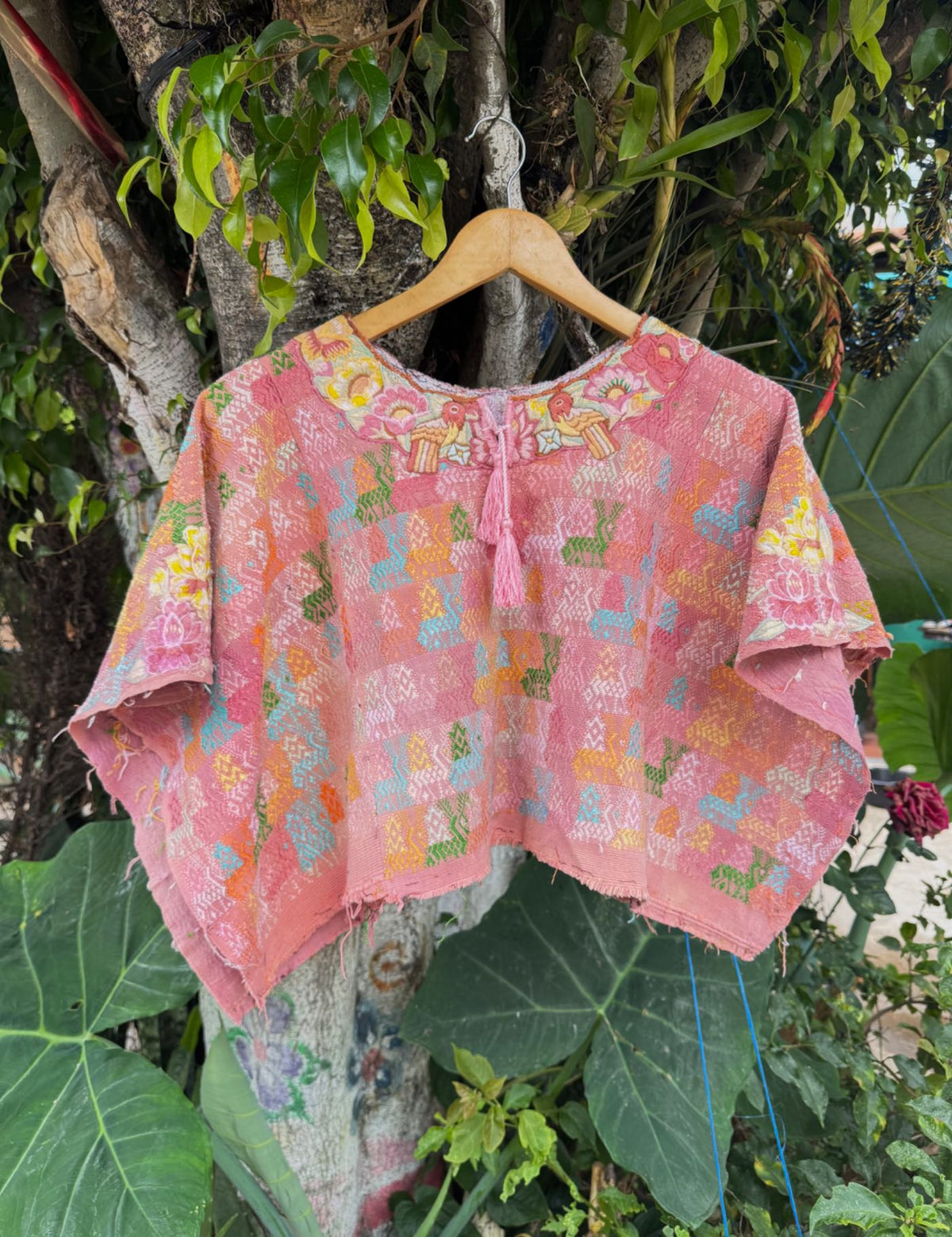 Salmon Pink Cobán Huipil #9-326