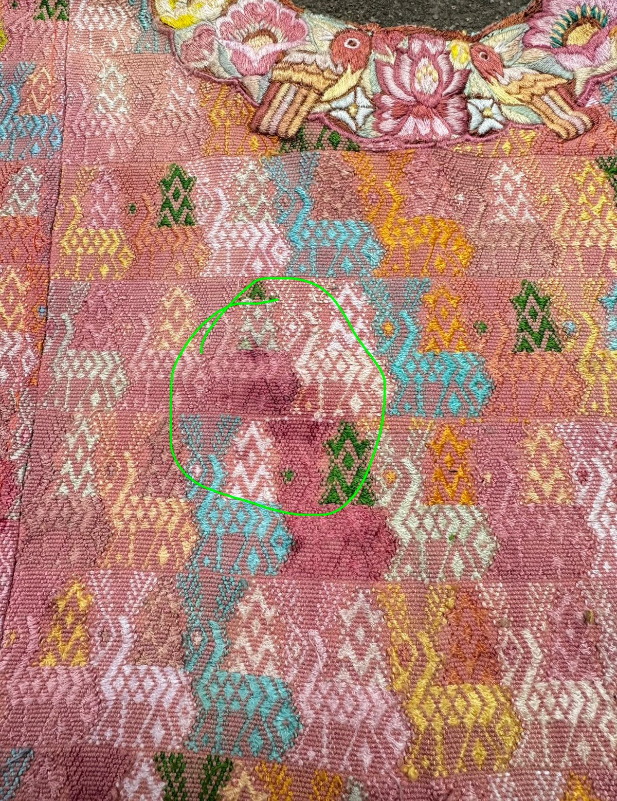 Salmon Pink Cobán Huipil #9-326