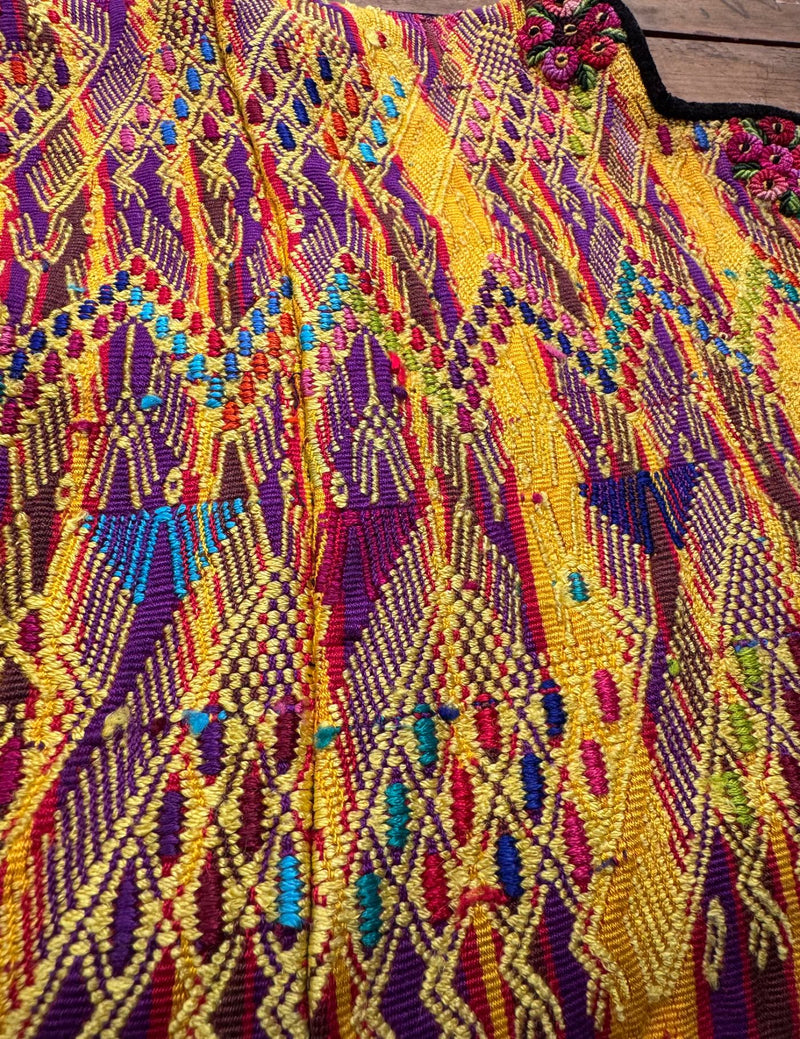 Purple and Yellow Sacatepéquez Huipil #9-328