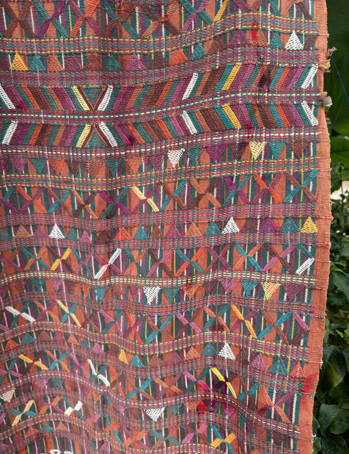 Geometric brocade Nebaj Tzute #9-341