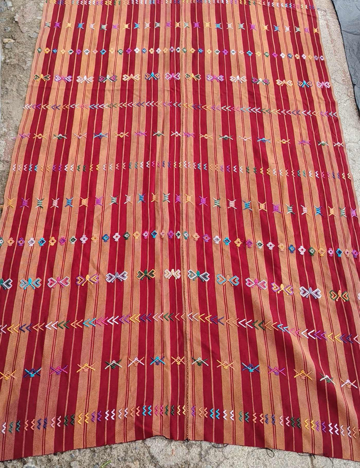 Brown and Red Colotenango Corte #9-347