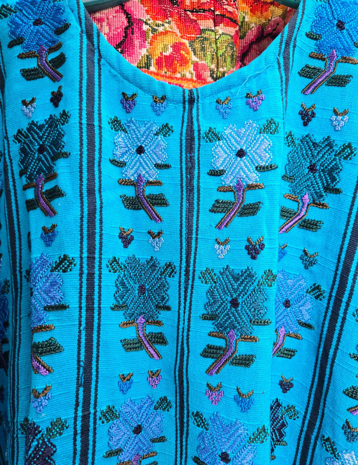Bright Blue San Lucas Tolimán Huipil #9-368