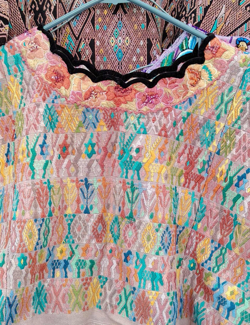 Faded Coral Cobán Huipil #9-380