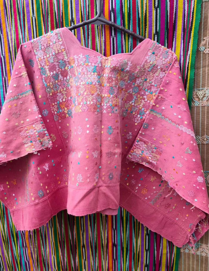 Dusty Pink Cobán Huipil #9-392