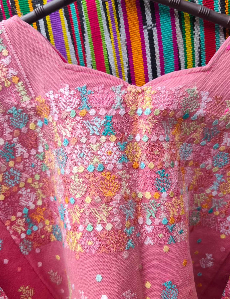 Dusty Pink Cobán Huipil #9-392