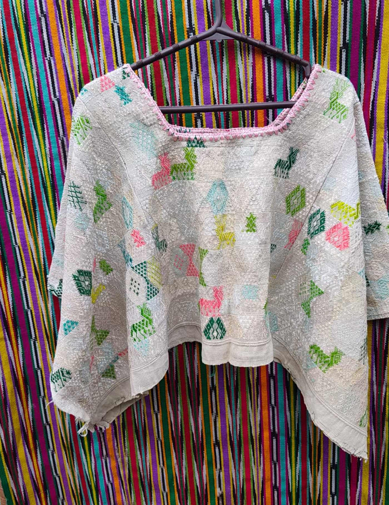 Pale Grey Cobán Huipil #9-393