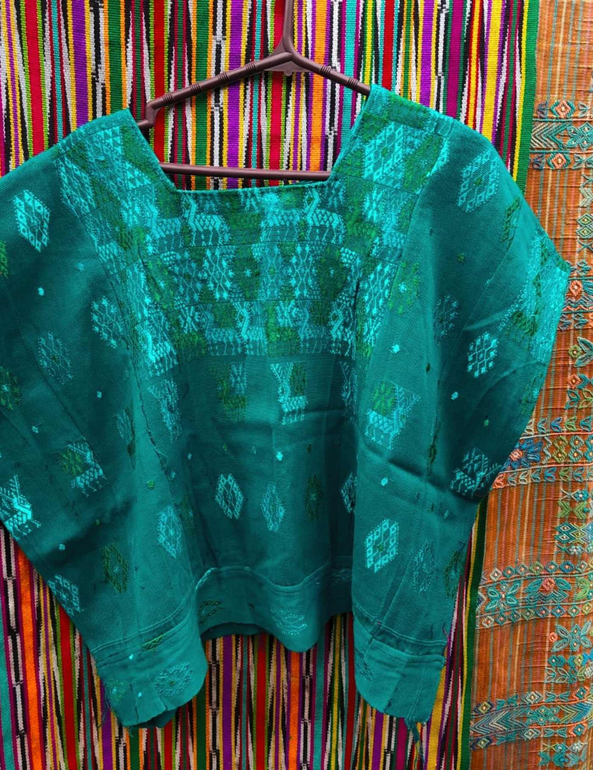 Deep Green Cobán Huipil #9-439