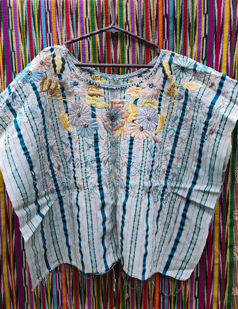 Pale Blue Santiago Huipil #9-448