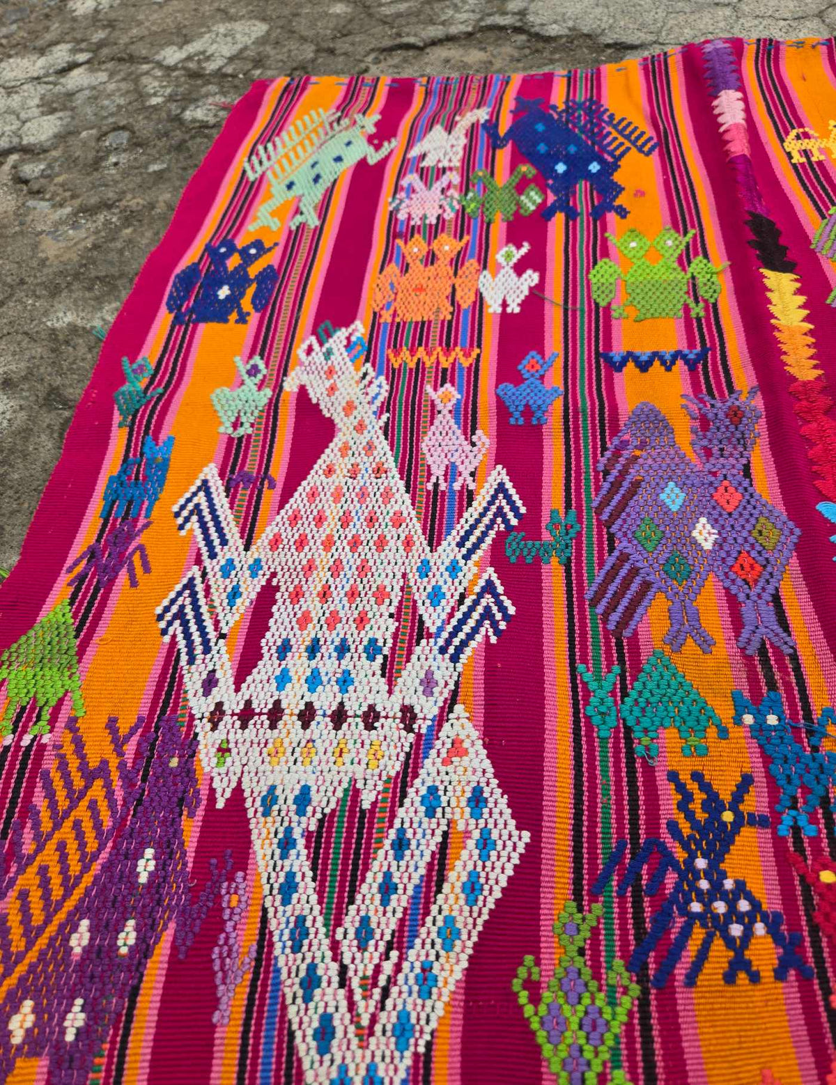 Bright Striped Chichicastenango Tzute #9-453