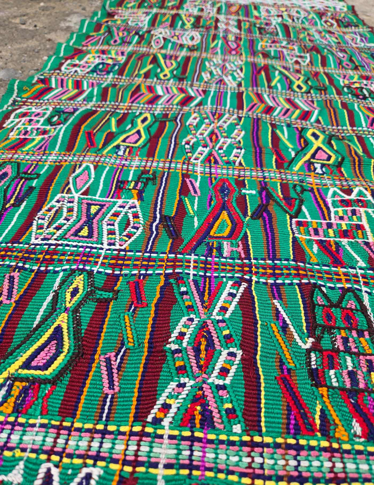 Green Nebaj Tzute #9-458