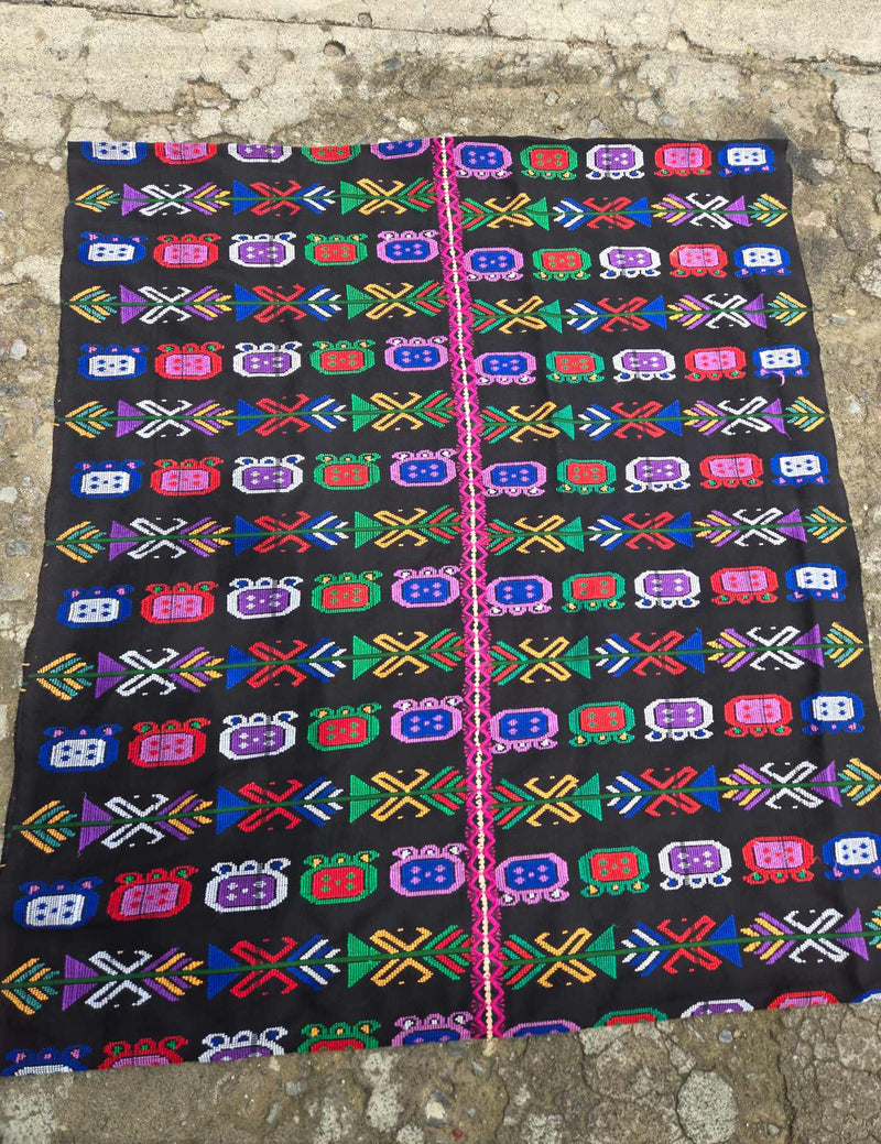 Black with Mayan Calendar Zunil Corte #9-471