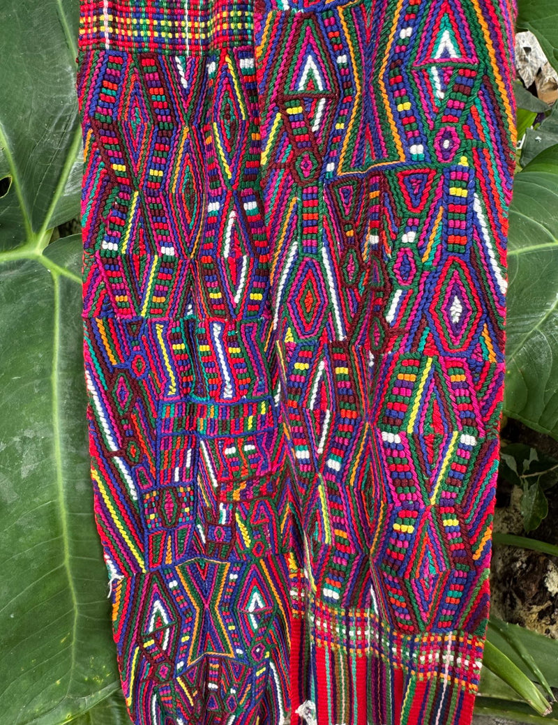 Red striped brocade Nebaj Tocoyal #9-489