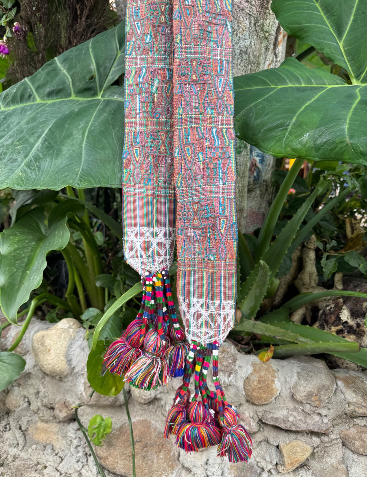 Coral and Blue Nebaj Tocoyal #9-490