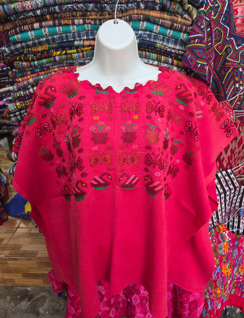 Warm Pink Santa Catarina Palopó Huipil #9-507