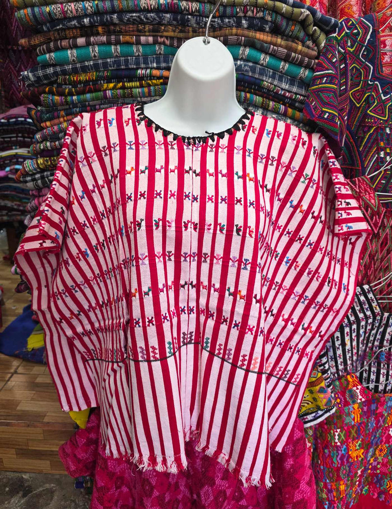 Red and White San Lucas Tolimán Huipil #9-508