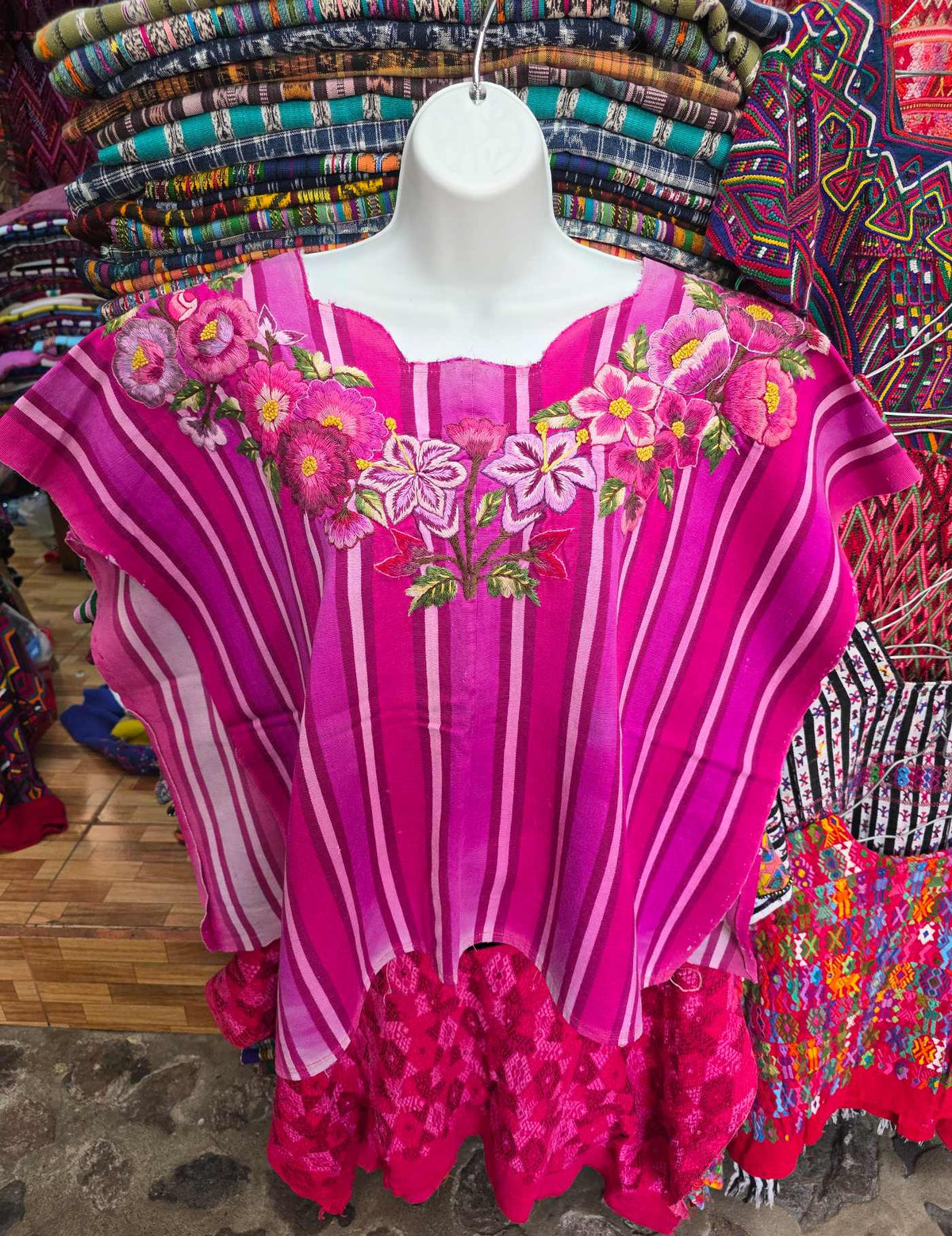 Pink and Fuchsia Santiago Huipil #9-511