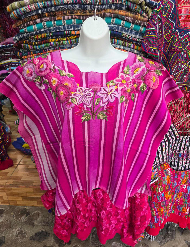 Pink and Fuchsia Santiago Huipil #9-511