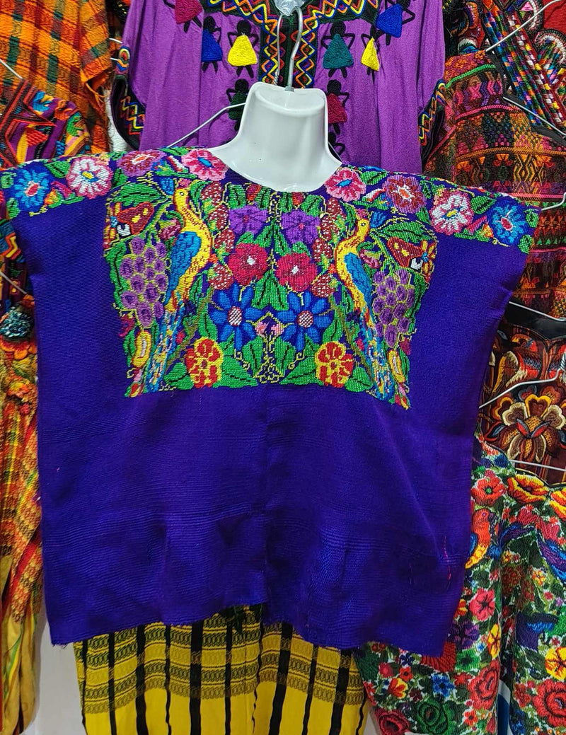 Royal Blue Aguas Calientes Huipil #10-3