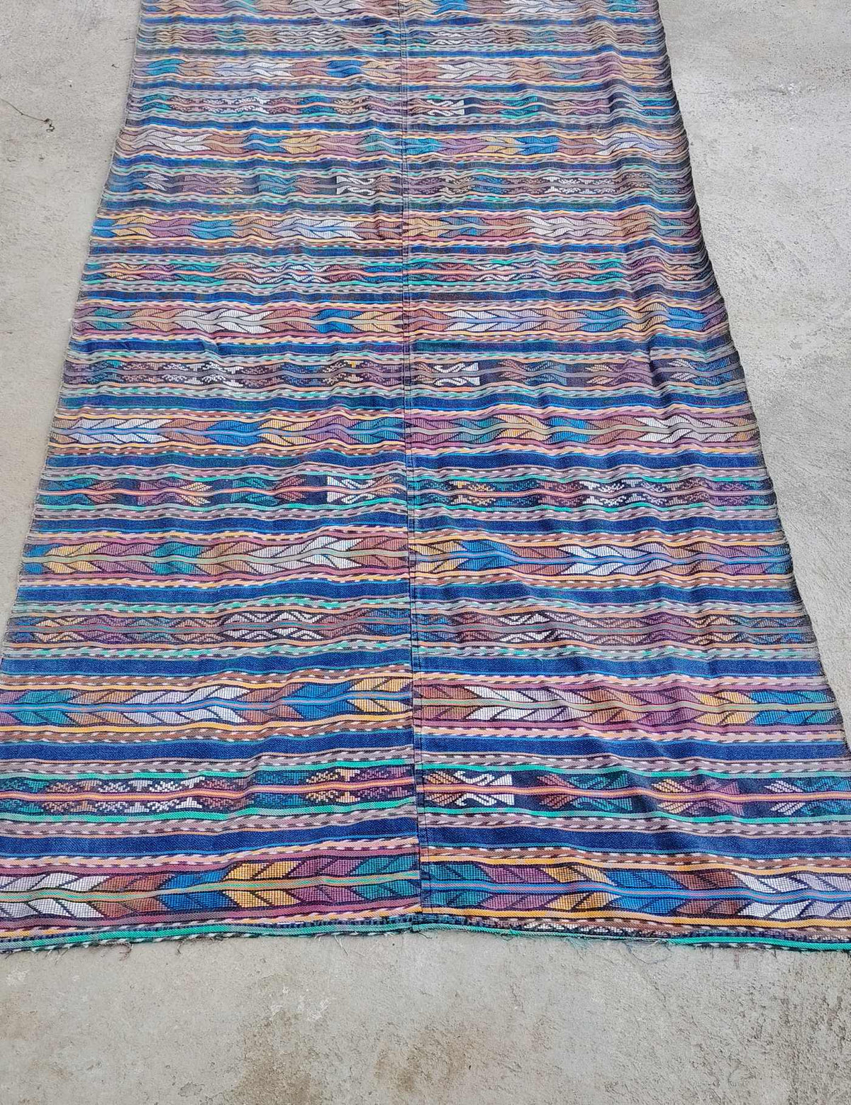 Blue Geometric Zunil Corte #10-6