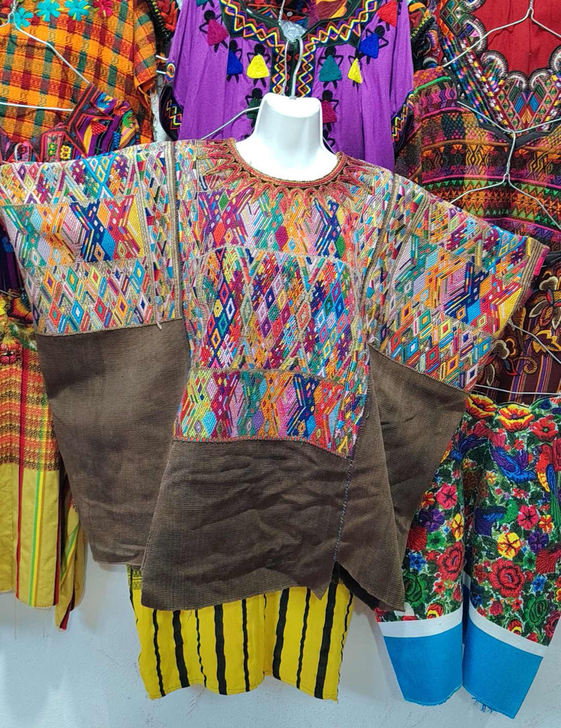 Multicolor Geometric Chichicastenango Huipil #10-11