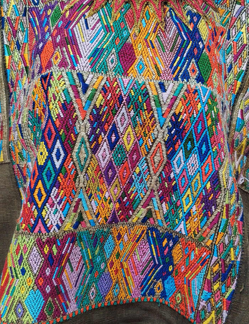 Multicolor Geometric Chichicastenango Huipil #10-11