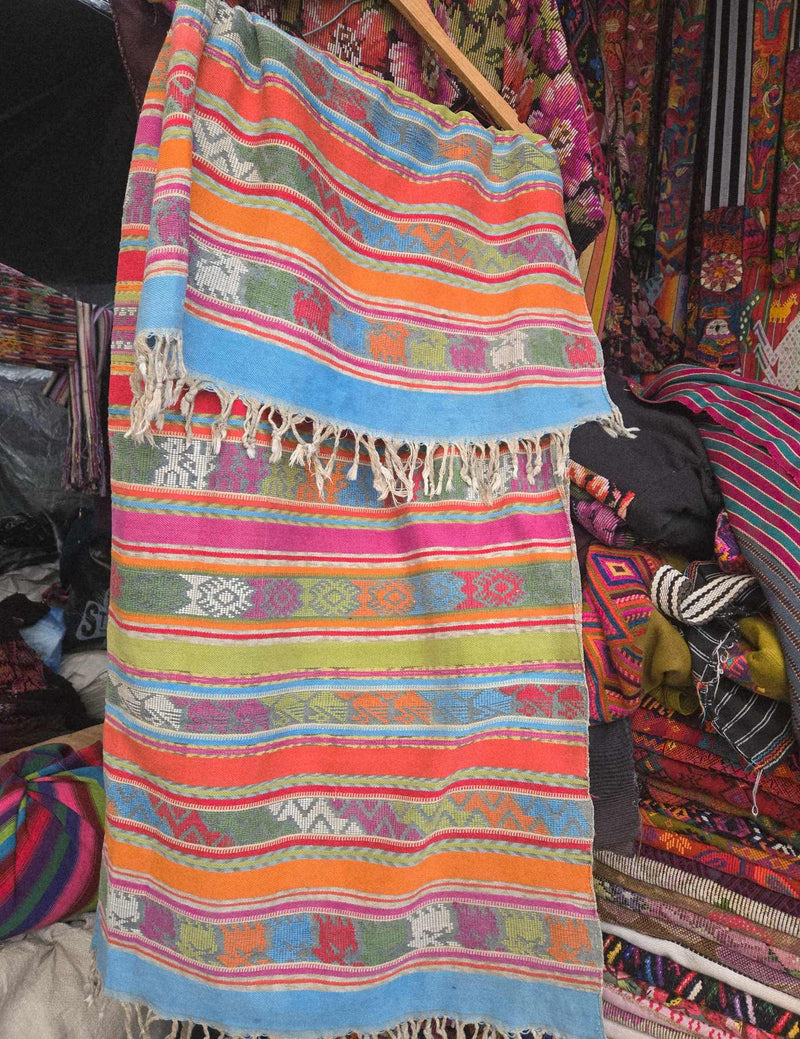 Blue and Orange Zunil Mantel #10-30