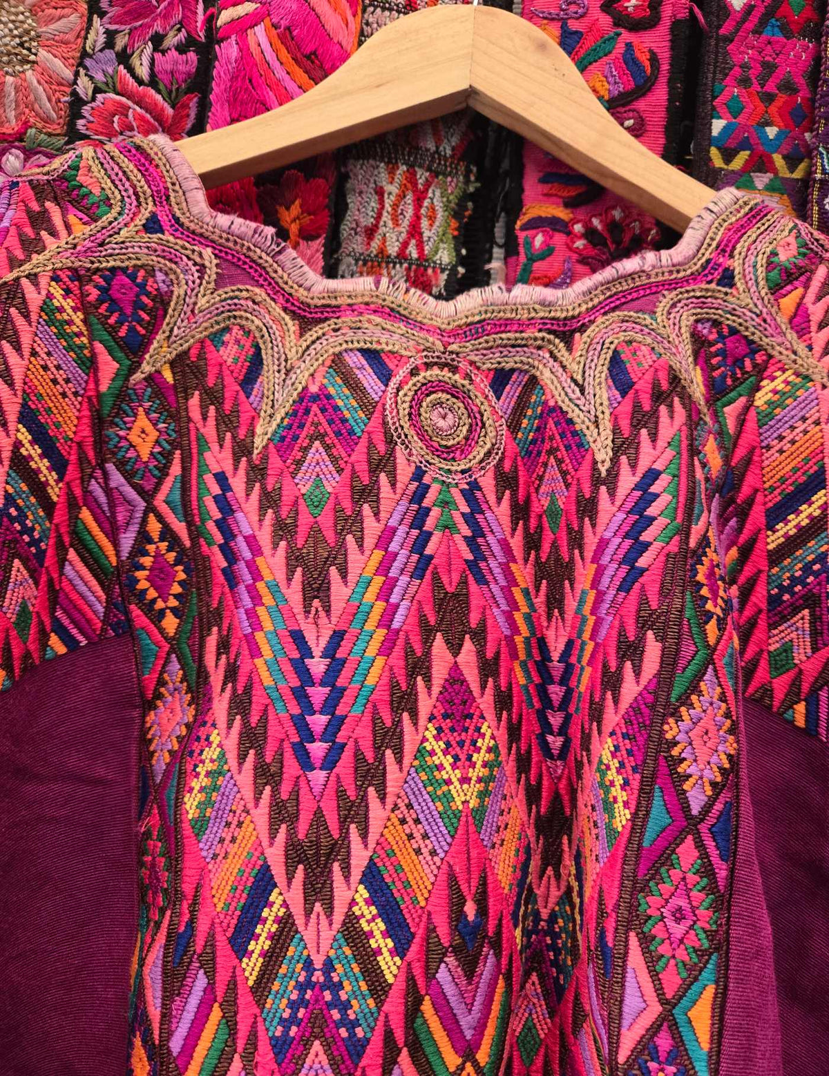 Boysenberry Geometrics Chichicastenango Huipil #10-72