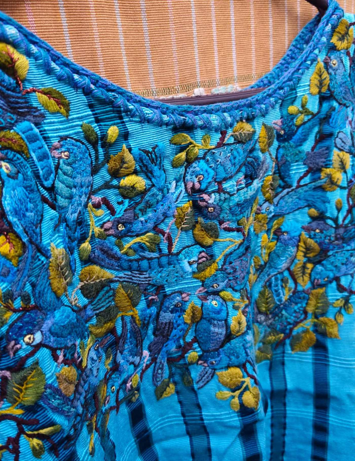 Blue Birds Santiago Huipil #10-87