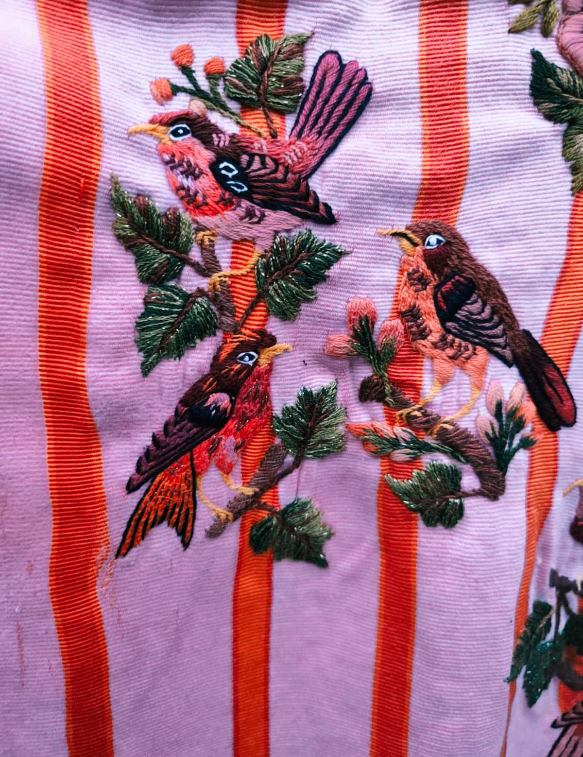 Orange and PInk Santiago Huipil #10-88