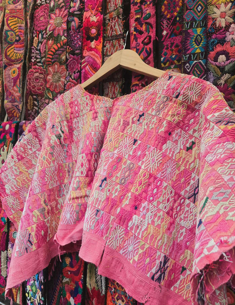 Pretty Pink Cobán Huipil #10-91