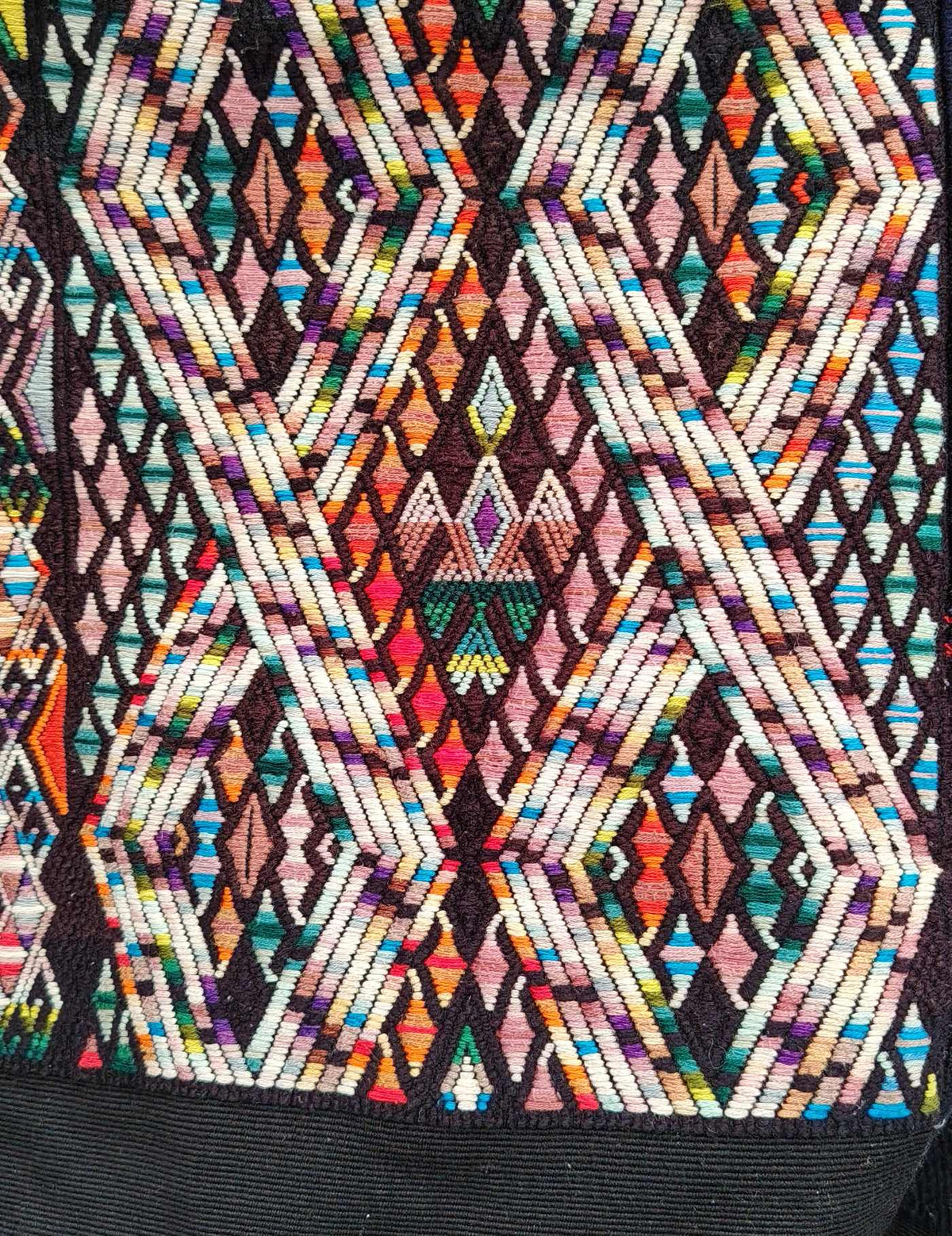 Black with Geometrics Chichicastenango Huipil #10-124