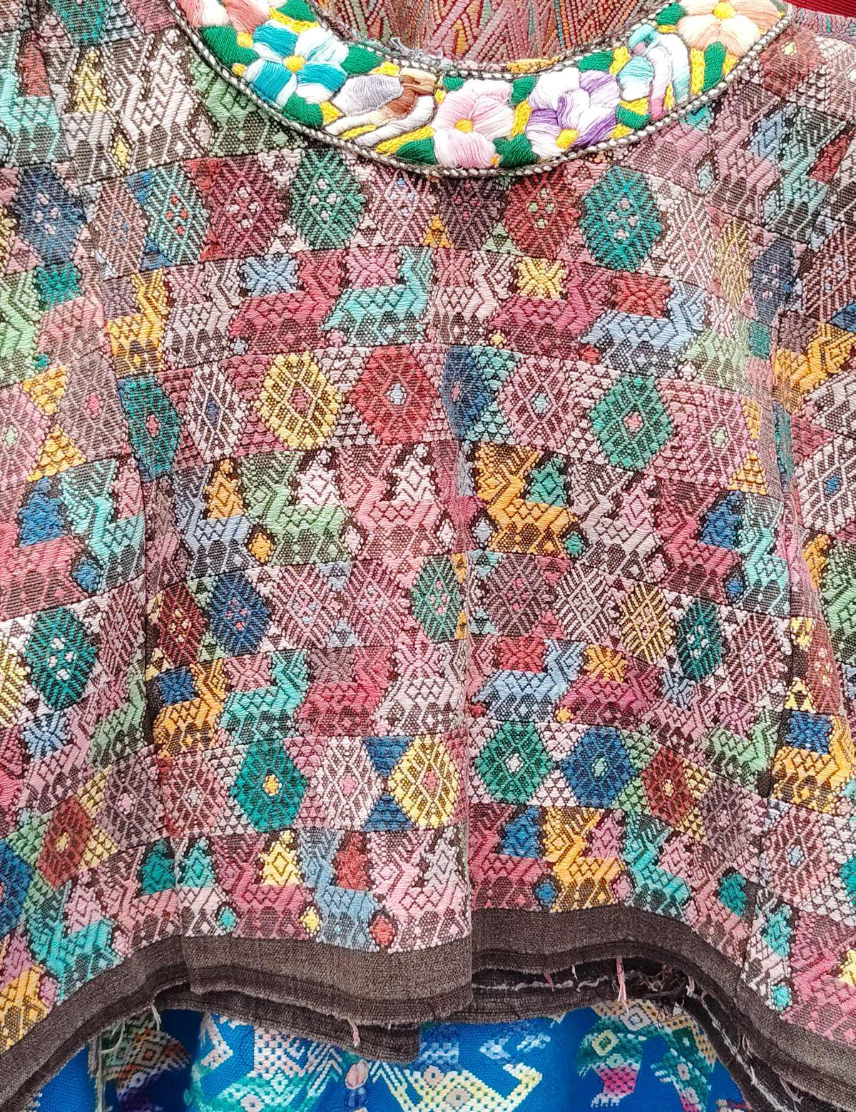 Multicolour with Deer Cobán Huipil #10-130