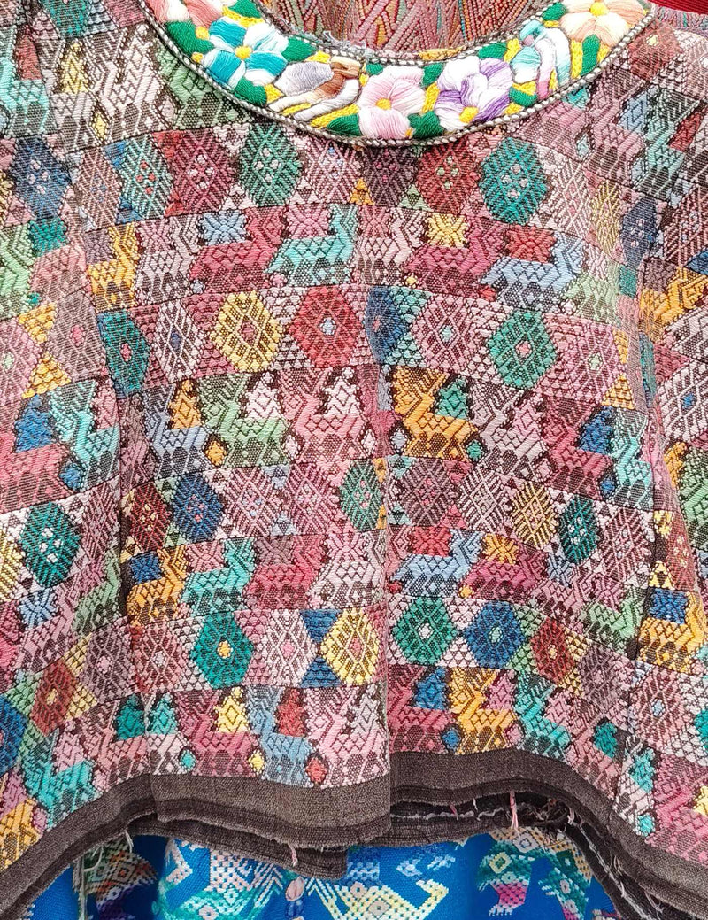 Multicolour with Deer Cobán Huipil #10-130
