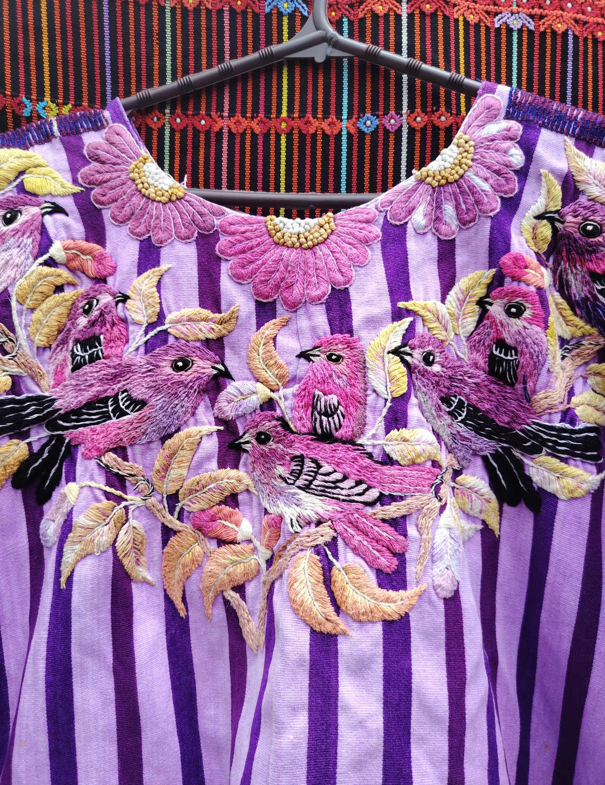 Lilac and Purple Santiago Huipil #10-164