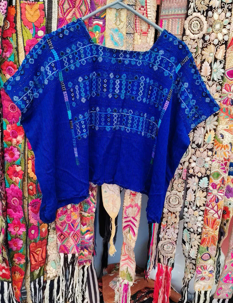 Deep Blue Colotenango Huipil #10-189
