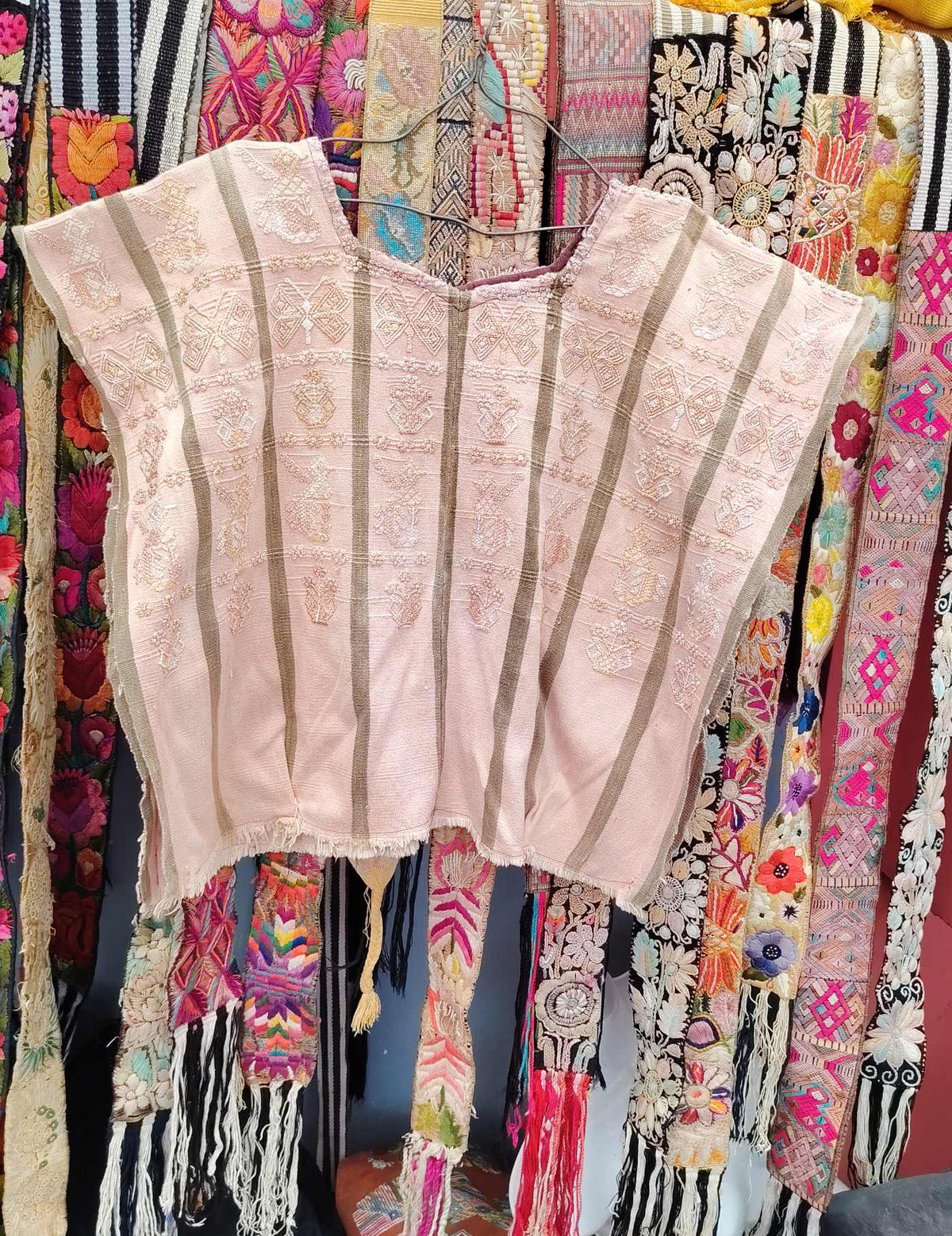 Blush and Beige San Lucas Tolimán Huipil #10-203