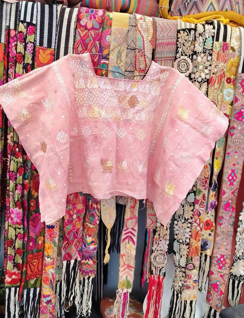 Pale Pink Cobán Huipil #10-206