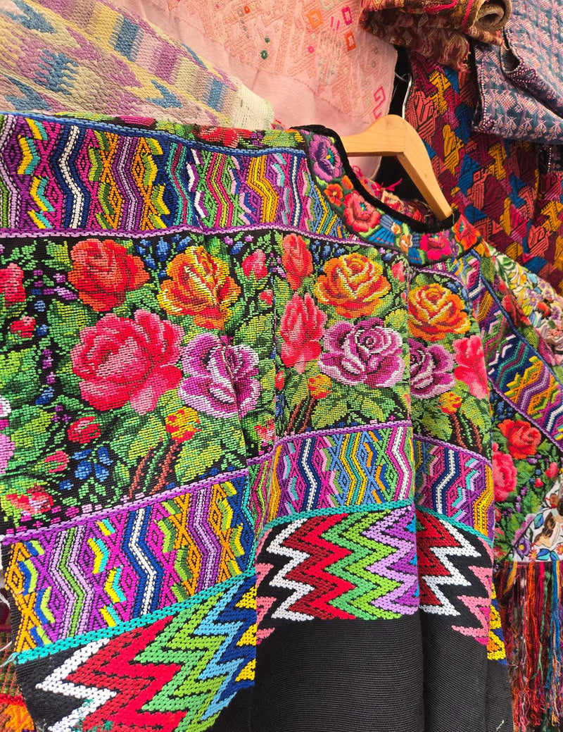 Colourful Floral Comalapa Huipil #10-221