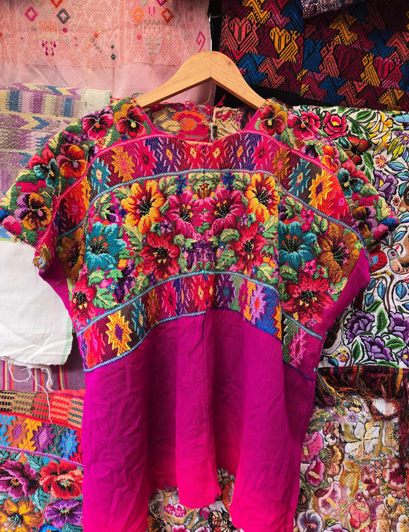 Berry Floral Comalapa Huipil #10-222