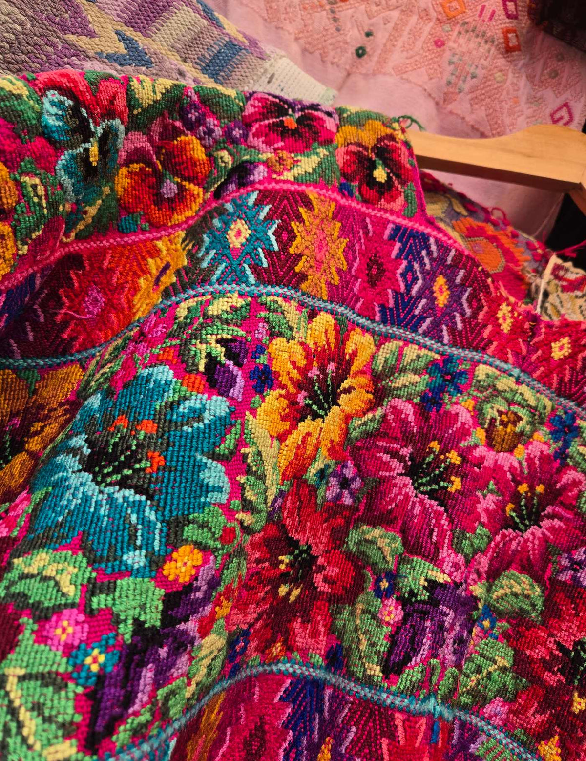 Berry Floral Comalapa Huipil #10-222