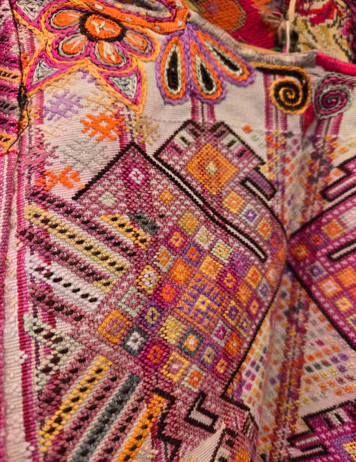 Silk Peacocks Chichicastenango Huipil #10-228