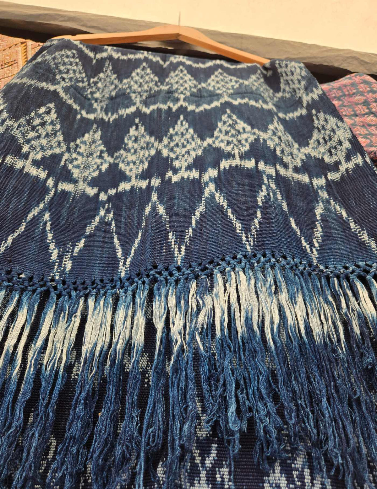 2 x indigo Tzutes from San Juan La Laguna San juan laguna Tzute #10-232