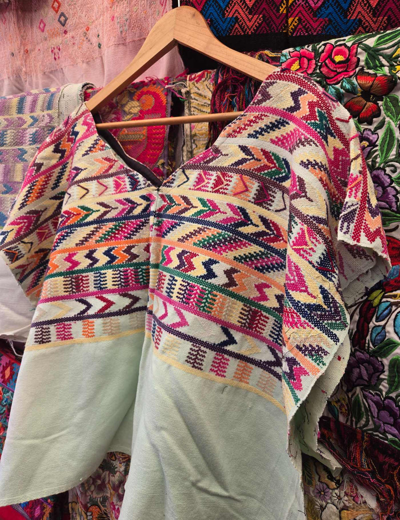 Grey and Pink Comalapa Huipil #10-238